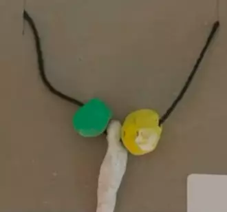 One kid made a phallic necklace (