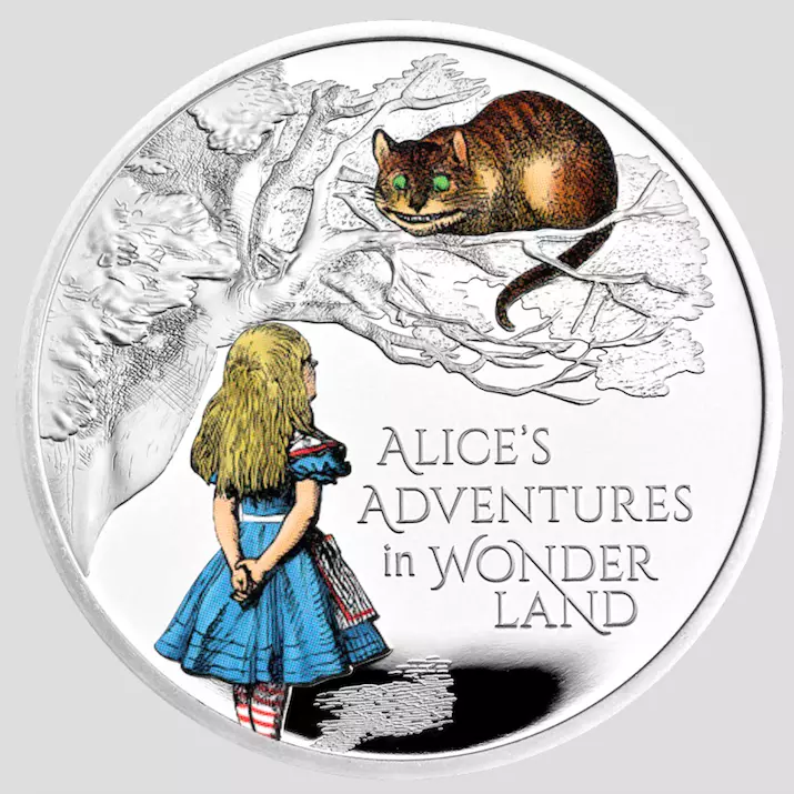 Alice in Wonderland has been immortalised in coin form (