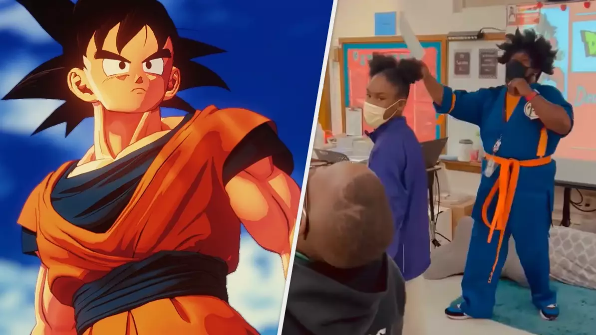 Best Teacher Ever Raps Maths Lessons As Goku From 'Dragon Ball Z'