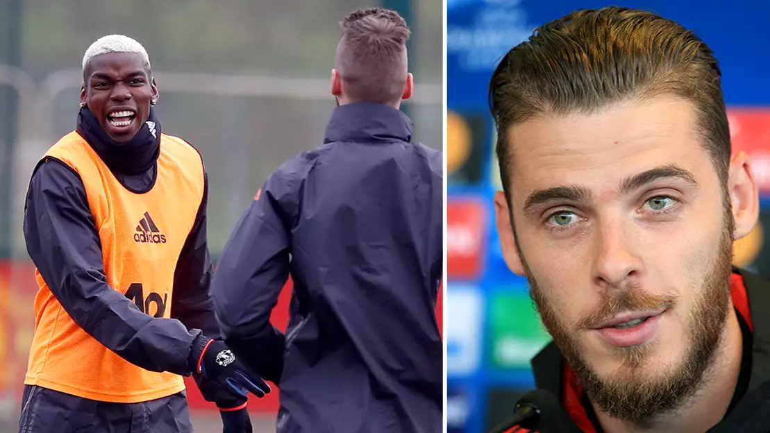 David De Gea's New Hairstyle Is Roasted In Manchester United Training Session 