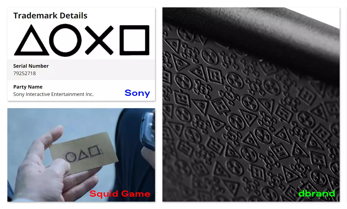Dbrand's comparision between Squid Game and PlayStation //
