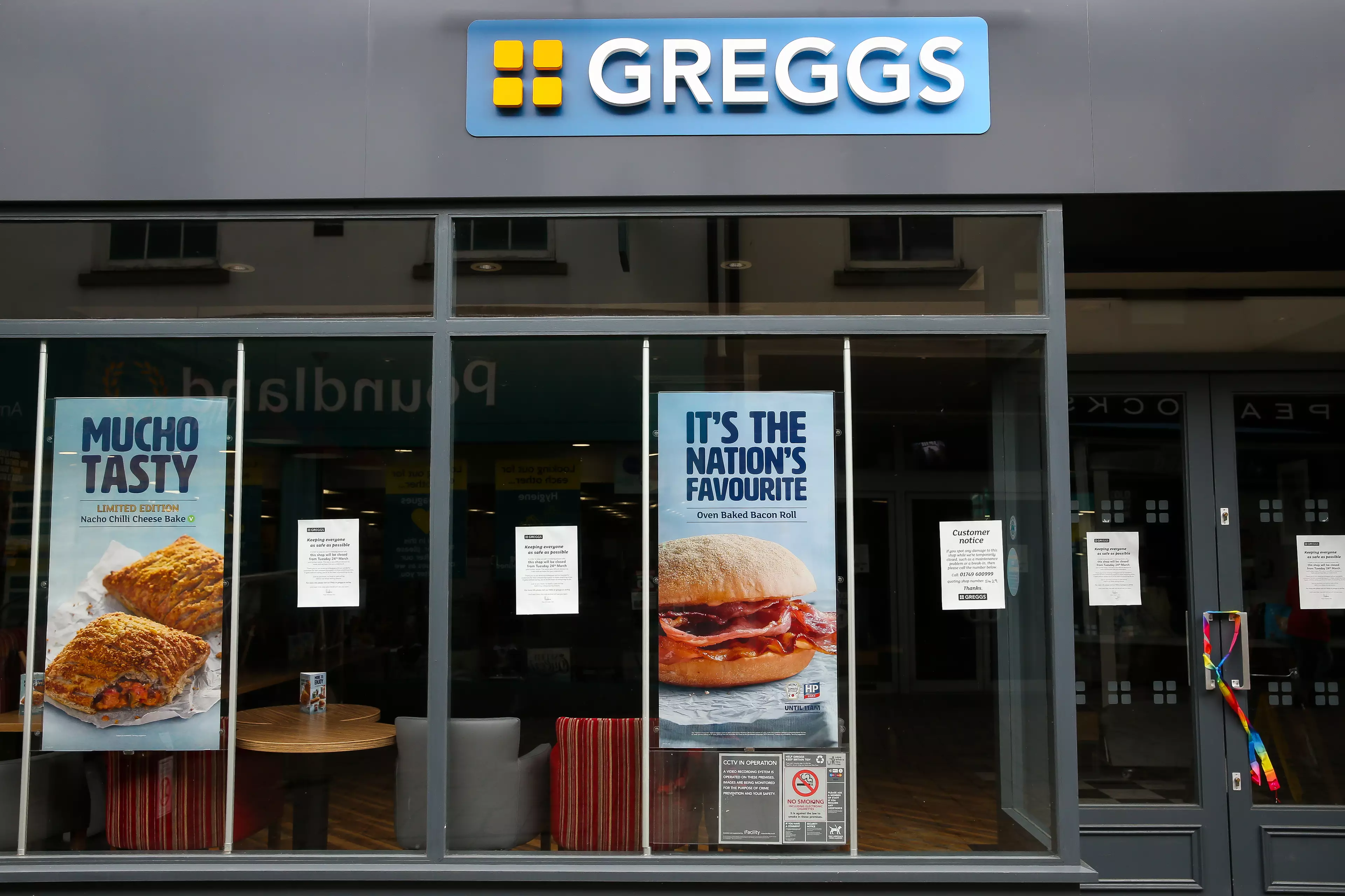 Greggs closed all stores on 24 March.