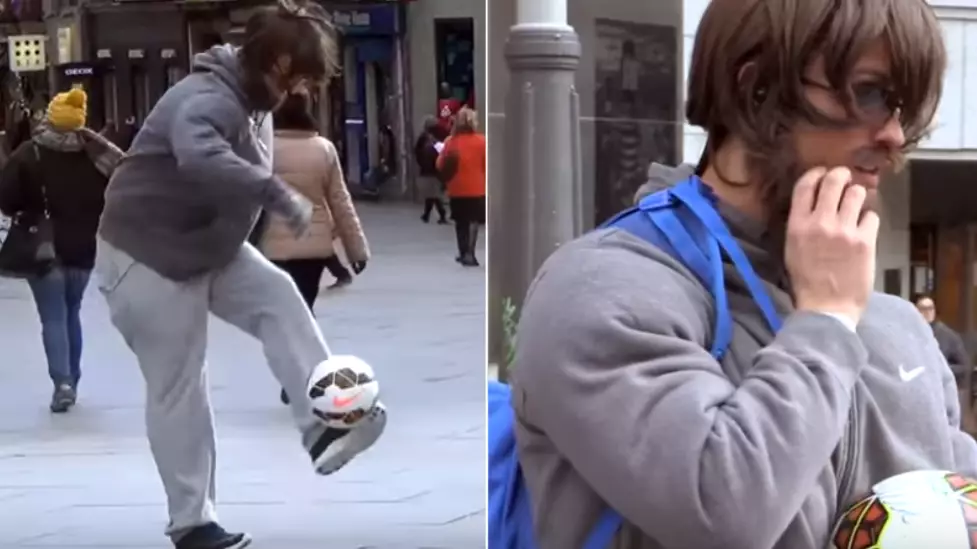 When Cristiano Ronaldo Pranked The Public By Disguising Himself As Homeless Man