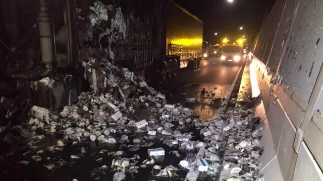 Truck Carrying Thousands Of Rolls Of Toilet Paper Bursts Into Flames In Brisbane