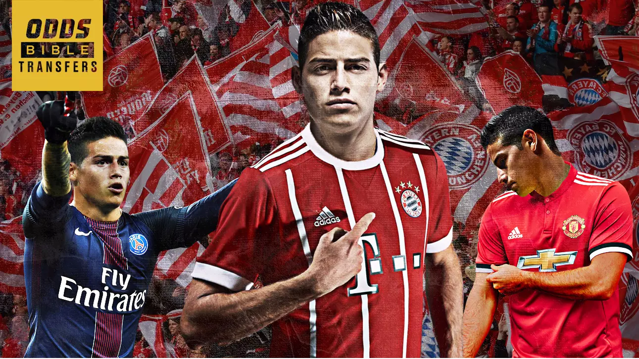 ODDSbible Transfers: Odds Slashed On Bayern Munich Swoop For James Rodriguez