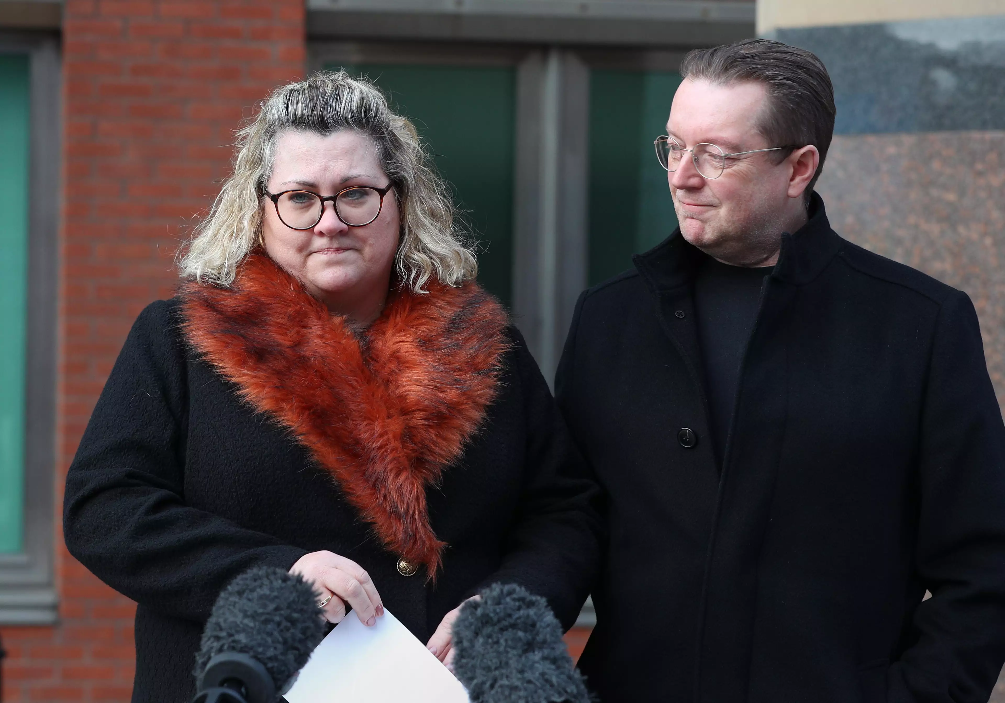 Libby's mum and dad, Lisa and Russ spoke after the verdict (