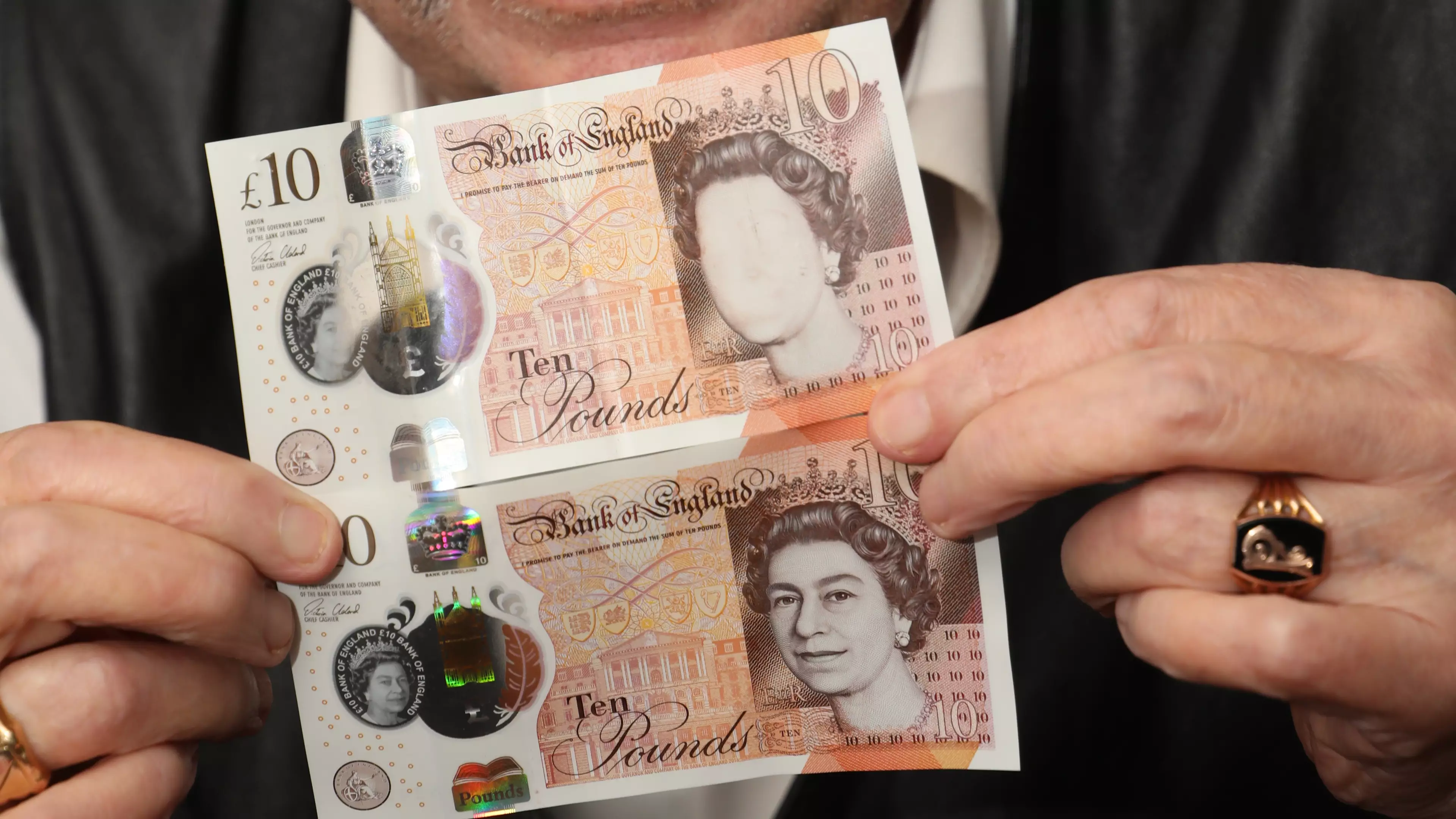Man Hopes To Make Big Money From Rare Faceless £10 Note Withdrawn From Cash Machine 