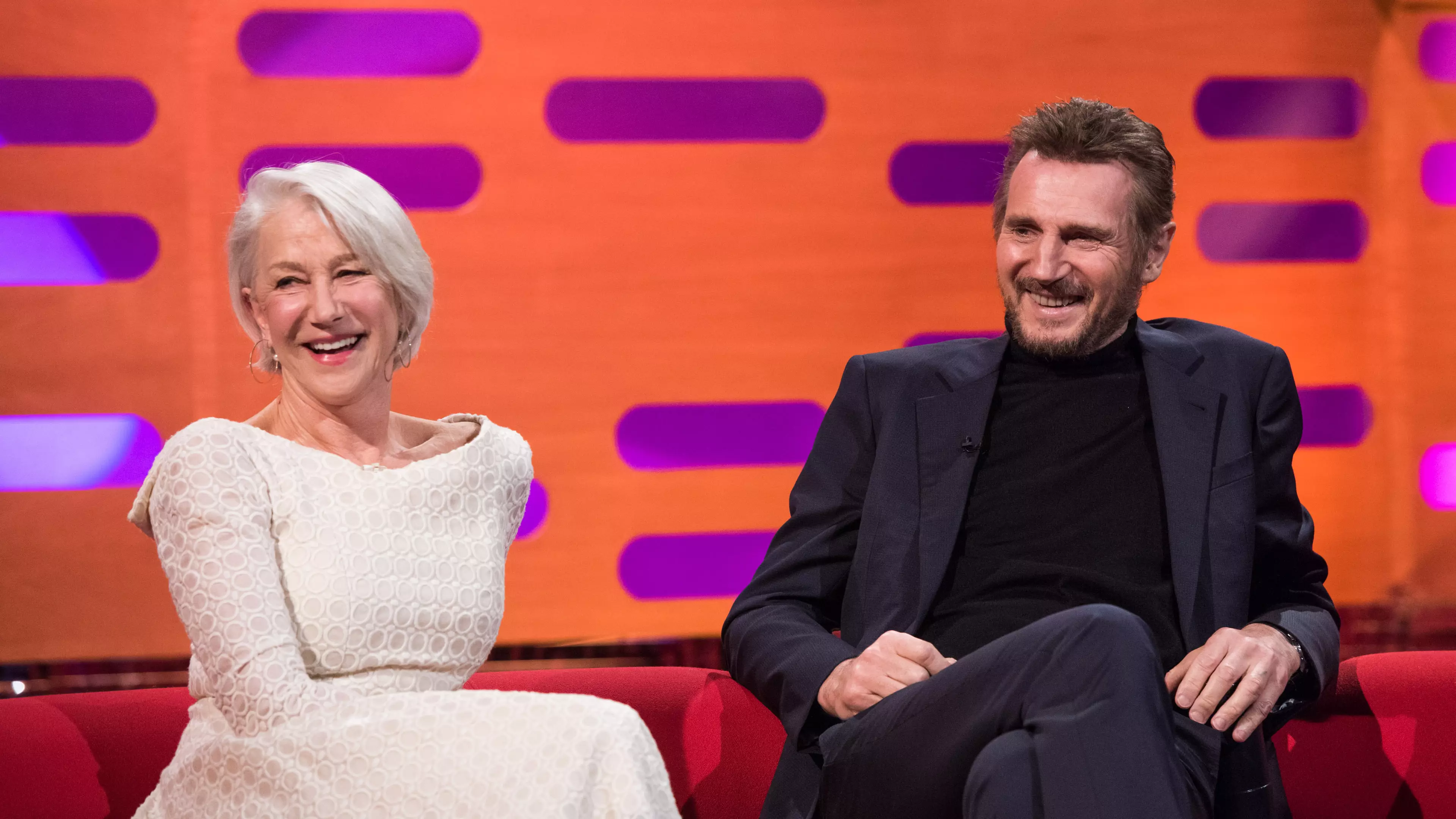 Liam Neeson Reunited With Ex Helen Mirren On Graham Norton