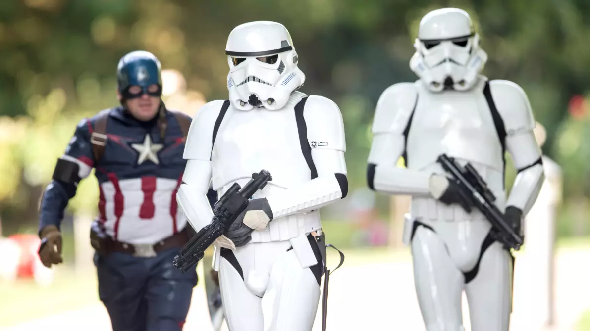Stormtroopers And Superheros Lead Procession For ​Stanley Metcalf’s Funeral