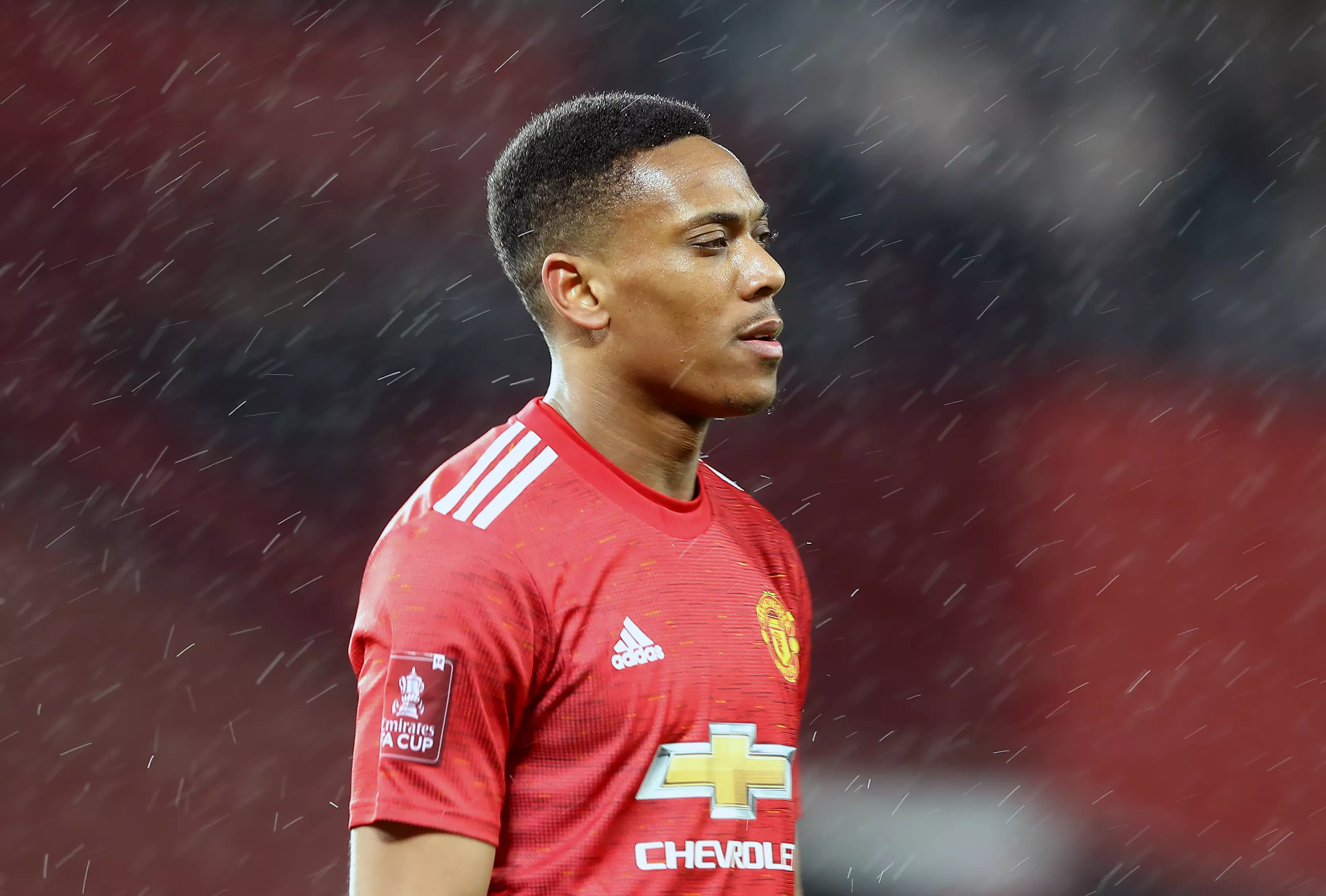 Martial has dropped down the pecking order with the additions of Edinson Cavani and Jadon Sancho in the past two summers. Image: PA Images