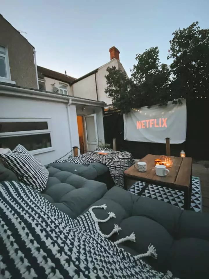Now, it even includes a cosy outdoor cinema (