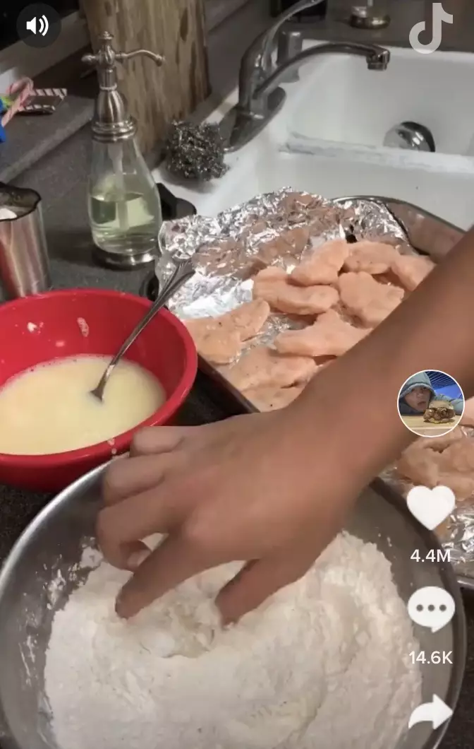 Joshuah Nishi, who shares recipes under 'NishCooks' on TikTok, has received 4.4M likes for his McNuggets recipe (