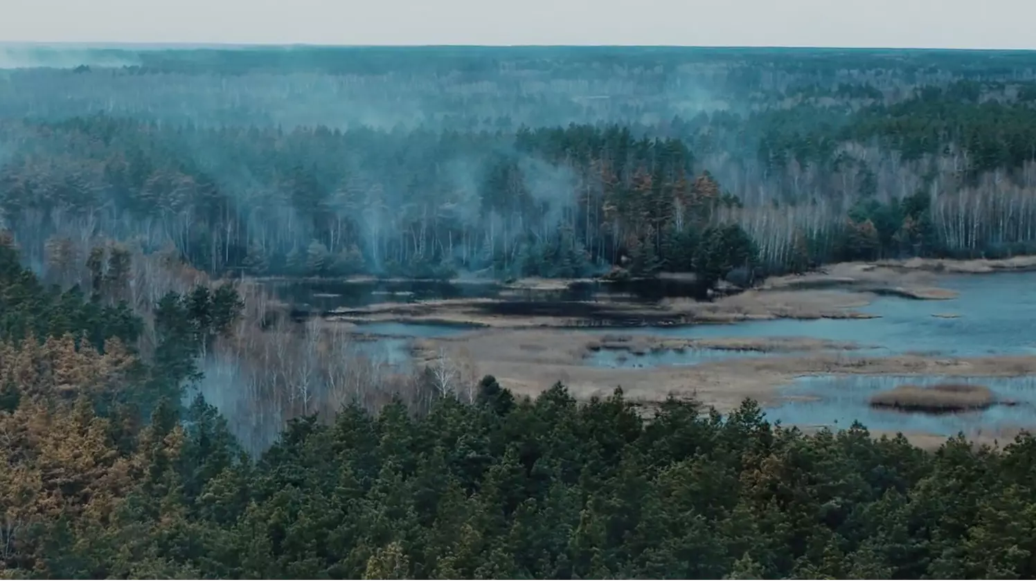 Drone Footage Shows Chernobyl Exclusion Zone After Recent Fires 