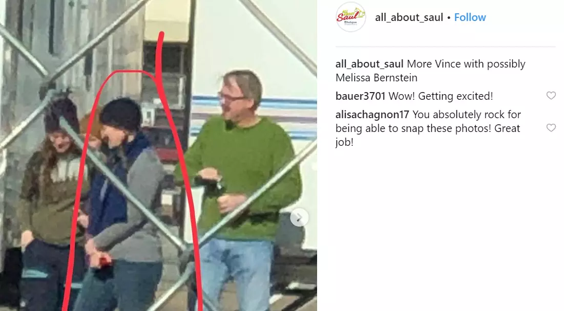 The Instagram account has shared pictures of what appears to be the creator of Breaking Bad, Vince Gilligan, on set in Albuquerque.