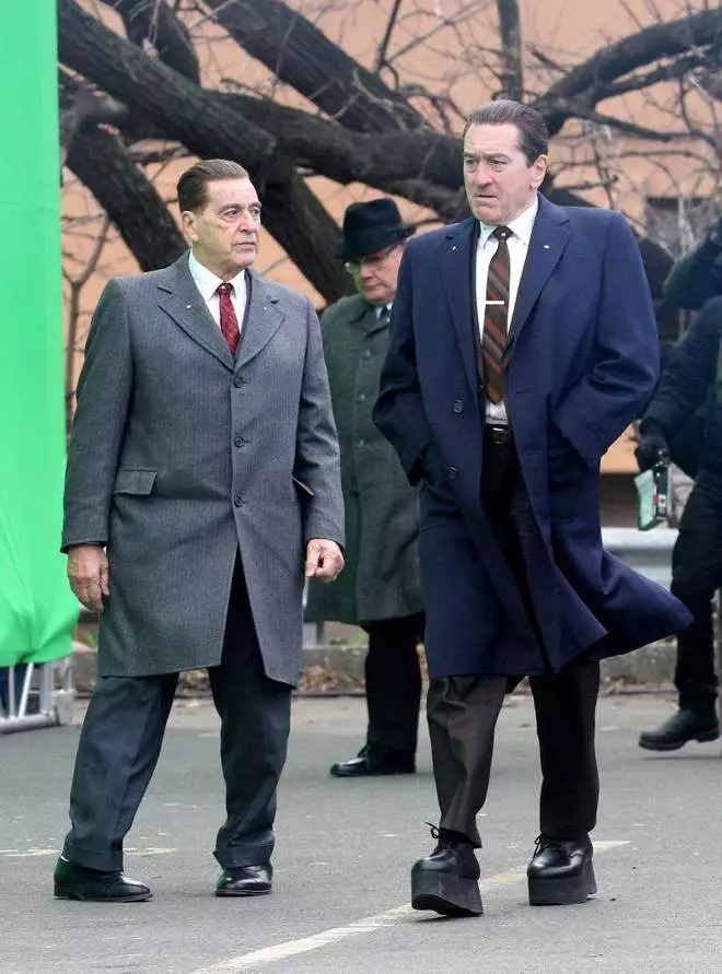 Robert De Niro and Al Pacino in The Irishman.