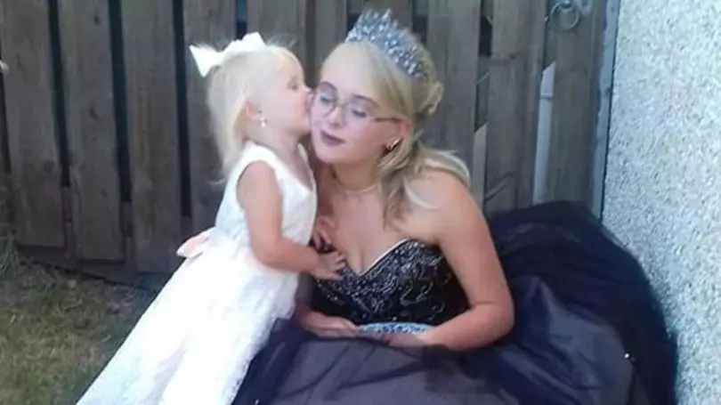 Schoolgirl Who Fell Pregnant At 13 Shares Prom With Two-Year-Old Daughter 