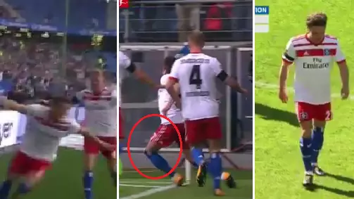 WATCH: Nicolai Muller Injure Himself During Helicopter Celebration After Scoring