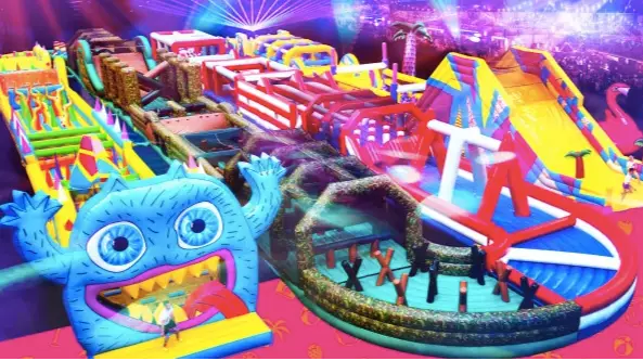 World’s Biggest Inflatable Obstacle Course Is Back For The Bank Holiday Weekend