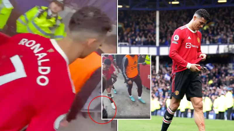Cristiano Ronaldo Invites Fan To Watch Game At Old Trafford After Appearing To Smash His Phone