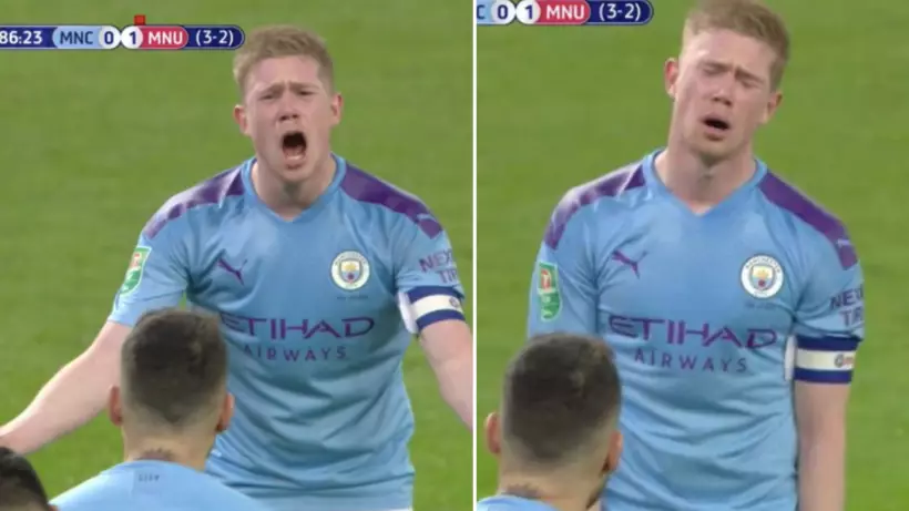 Kevin De Bruyne's Priceless Reaction To Nicolas Otamendi Fouling Harry Maguire