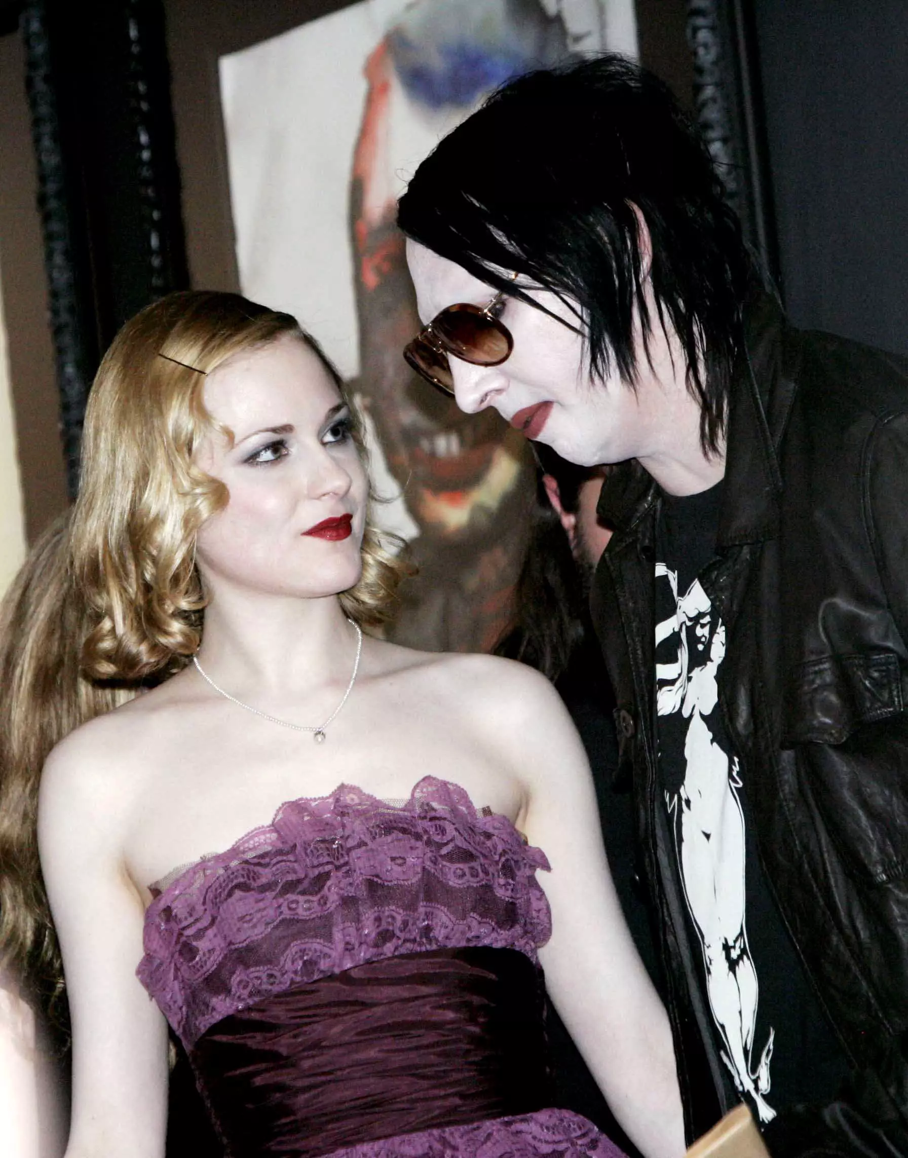 Evan Rachel Wood and Manson were engaged in 2010 (