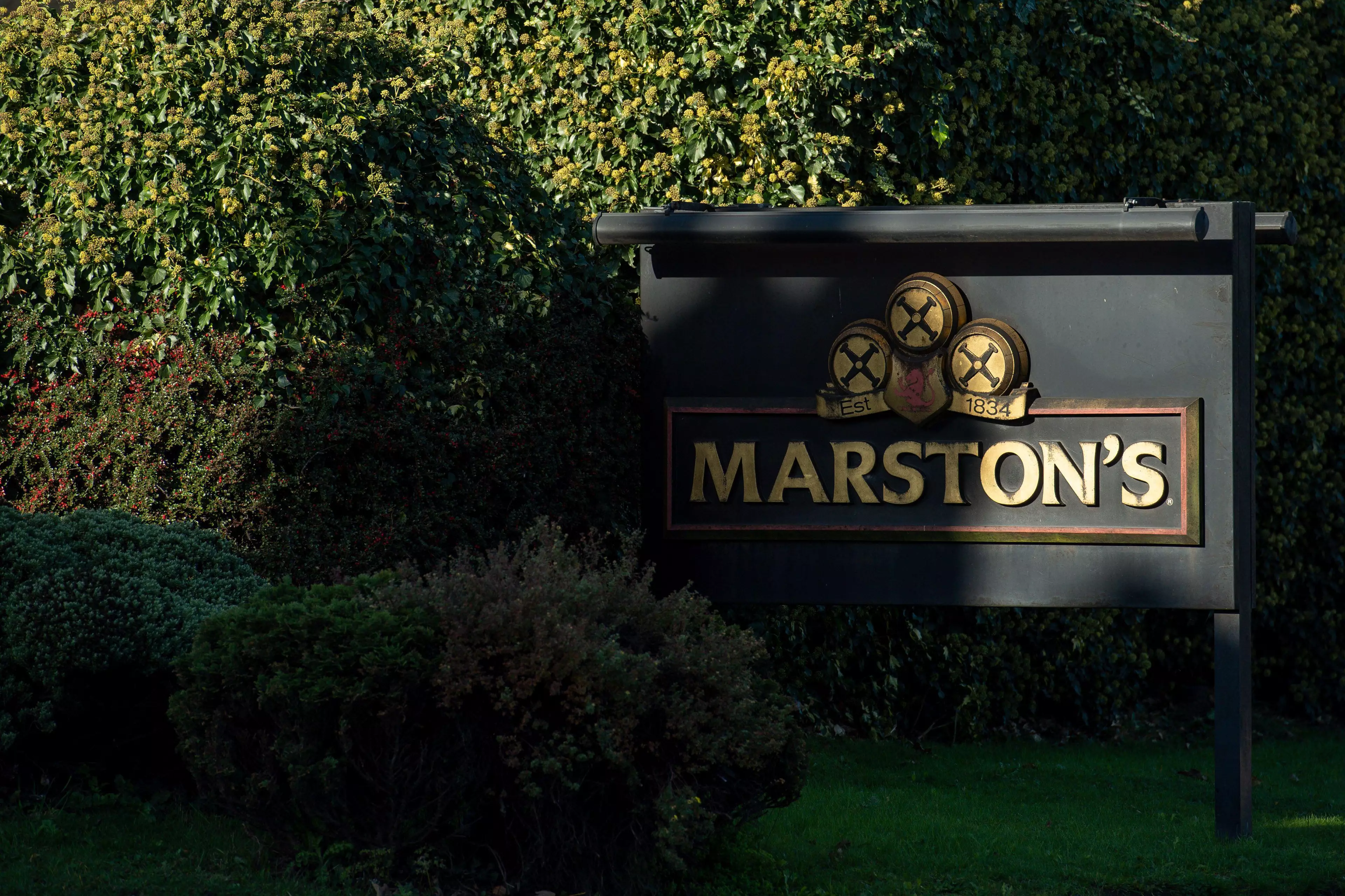 Marston's pub sign (Alamy)