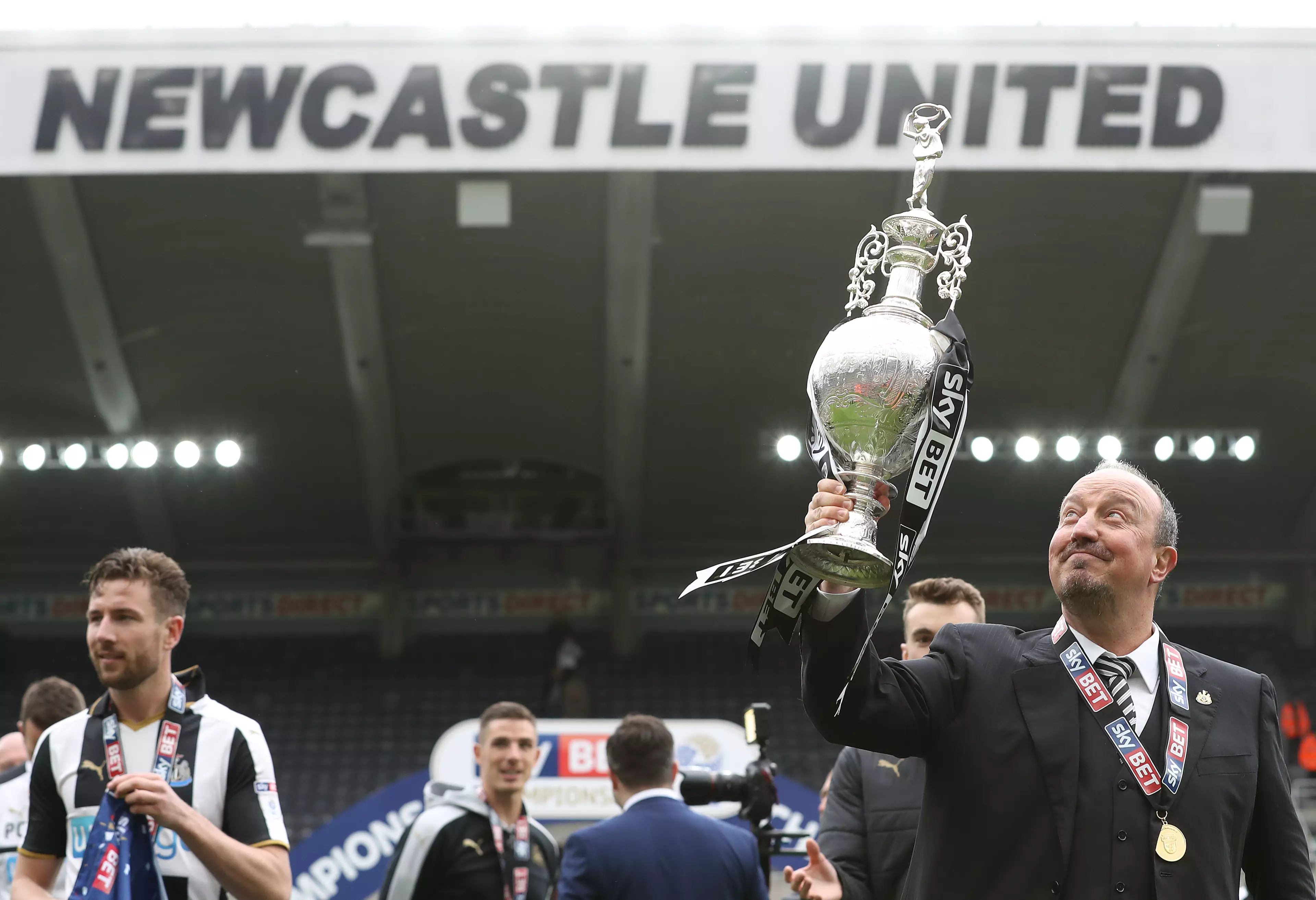 Benitez won the Championship in 2017 but there's not been much to cheer in the north east under Mike Ashley. Image: PA Images