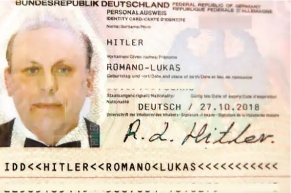 The 69-year-old claims to be Hitler's last living relative.