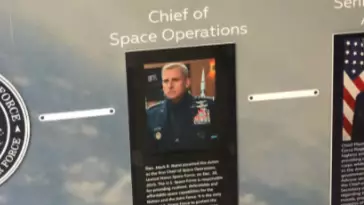 Someone Taped Steve Carrell's Face Over Actual Head Of US Space Force At Museum