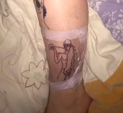 Chelsie had her tattoo done by Samantha Perry (Instagram/ @daiseydave)