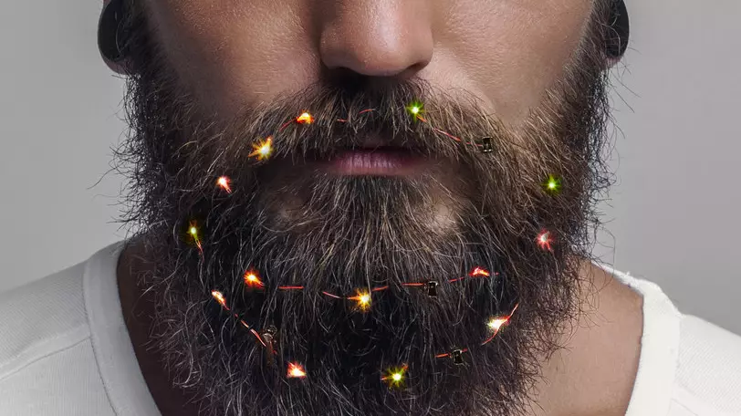 You Can Now Buy Christmas Fairy Lights For Beards
