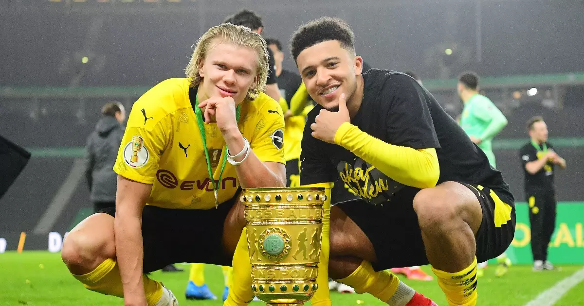 Erling Haaland and Jadon Sancho are two of Dortmund's most exiting young players