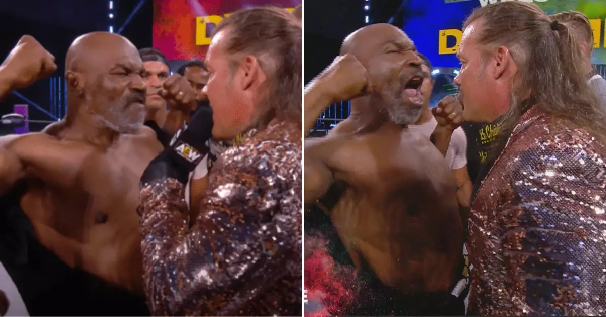 Enraged Mike Tyson Sparks Huge Brawl After Shoving Chris Jericho On AEW
