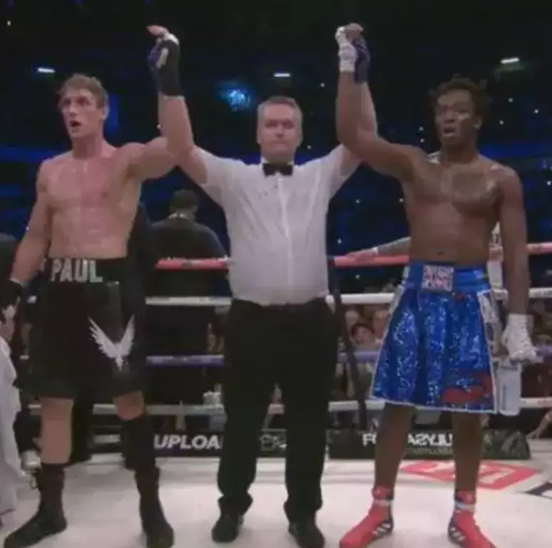 Logan Paul (left) and KSI (right) drew when they fought last year.