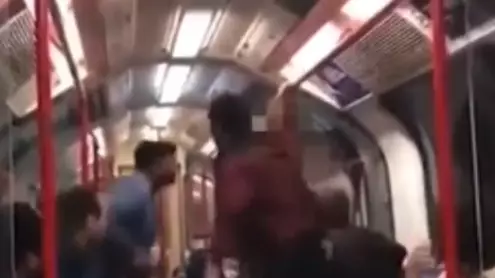 Tube Passengers Intervene After Man Threatens To ‘Knock Woman Out'