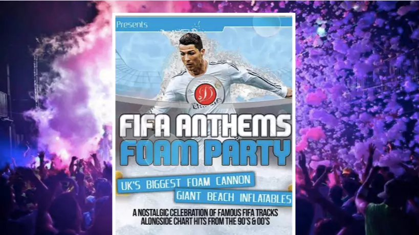 UK Nightclub Will Host ‘FIFA Anthems Foam Party’ Event On Wednesday 11 September