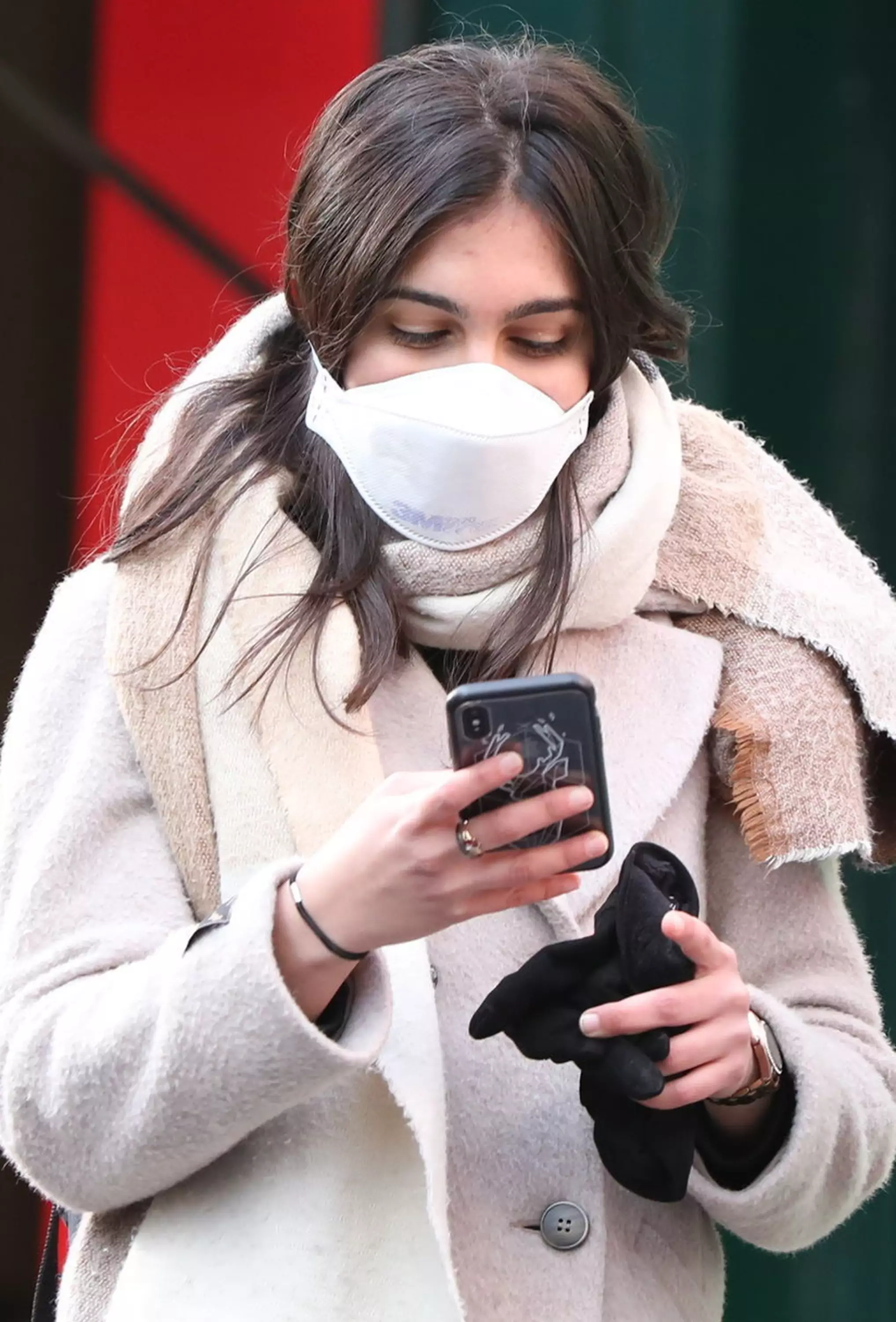 People have started to wear face masks in public.