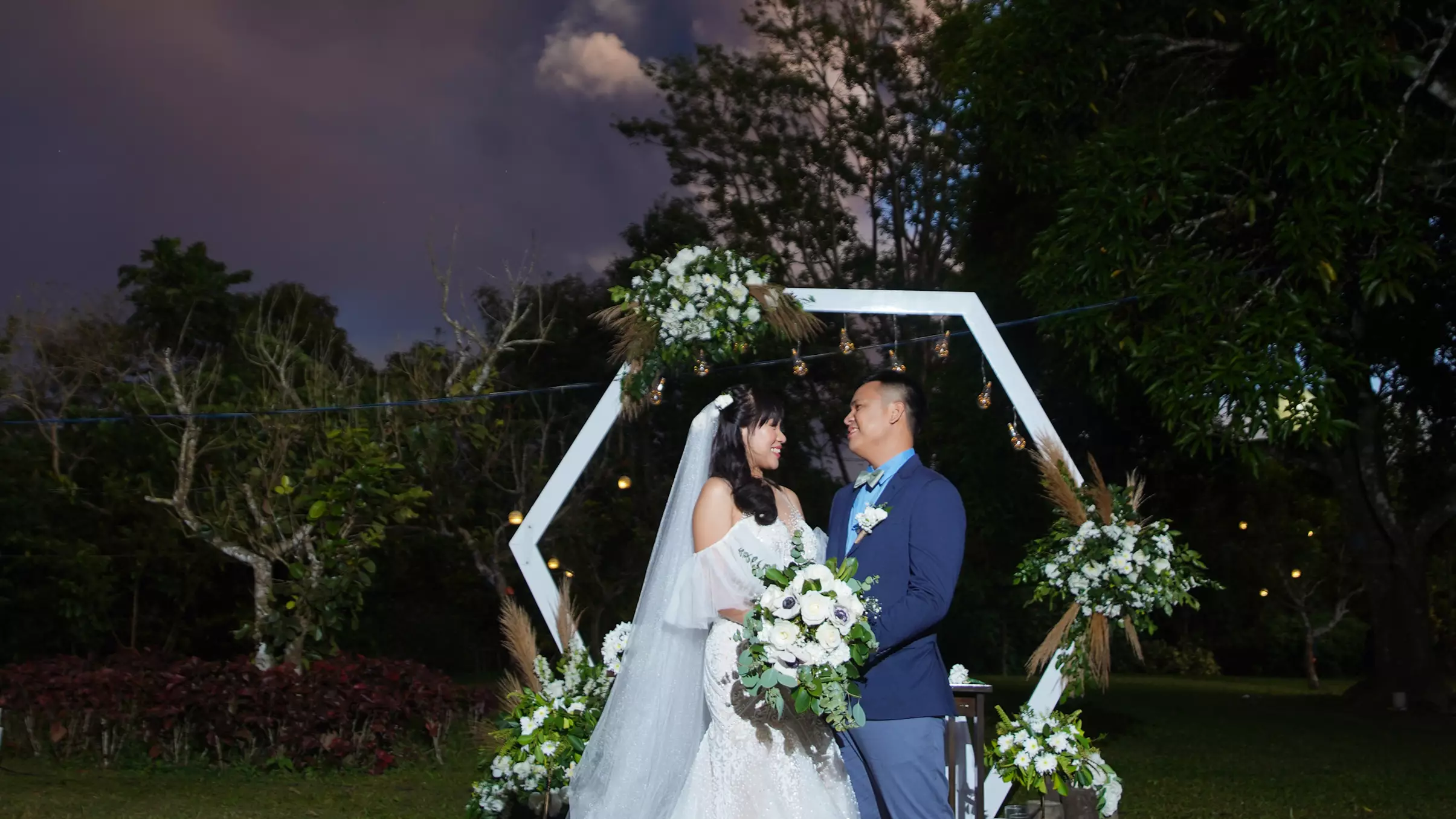 Couple Decide To Continue With Their Wedding Despite Volcanic Eruption