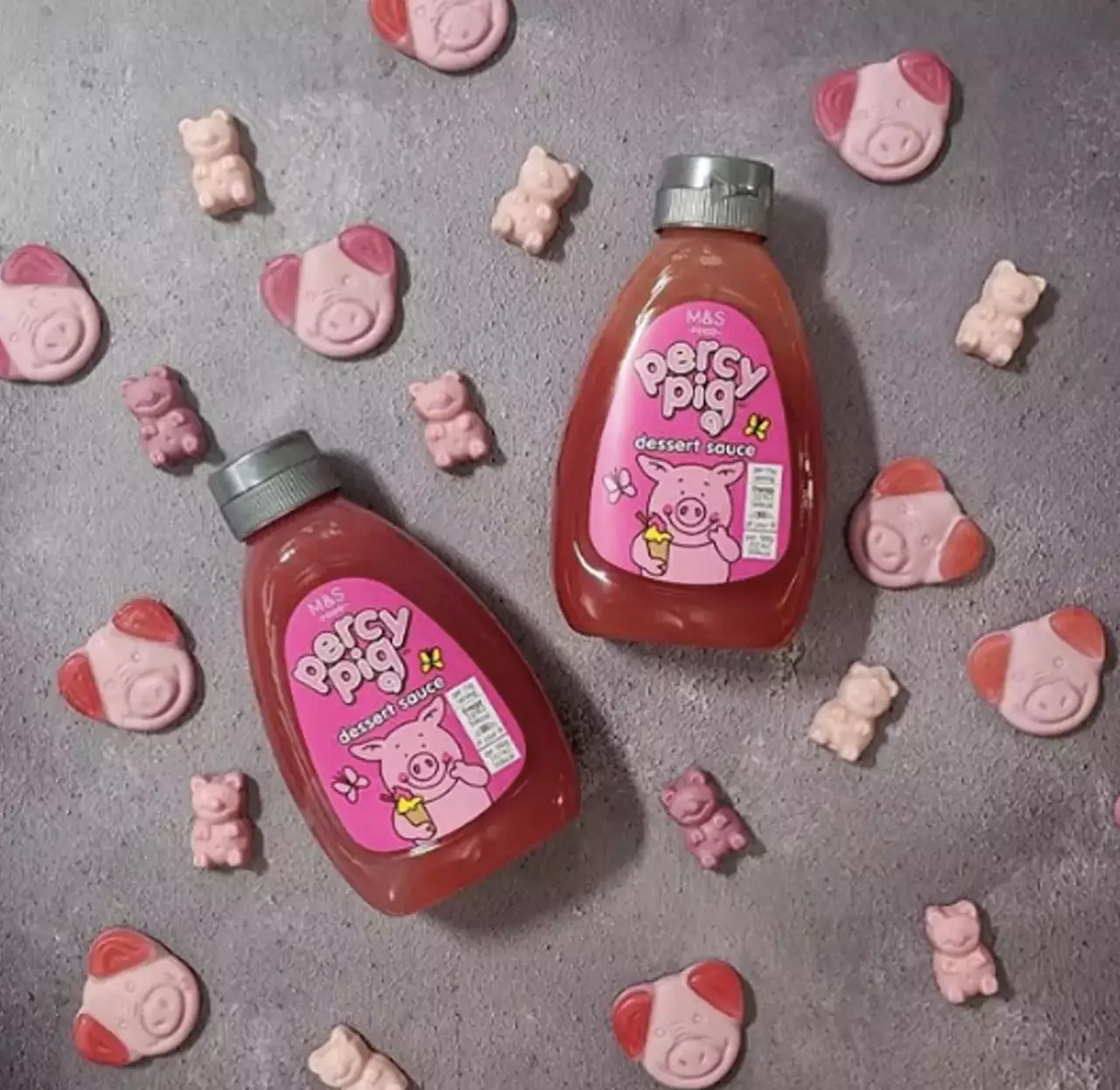 The Percy Pig sauce was also recently launched at £2 per bottle (