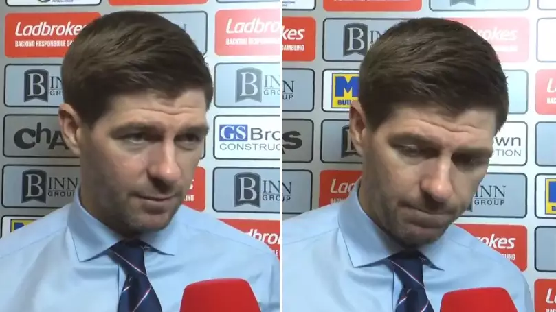 Steven Gerrard Branded 'Arrogant' And 'Disrespectful' For His Post-Match Interview 