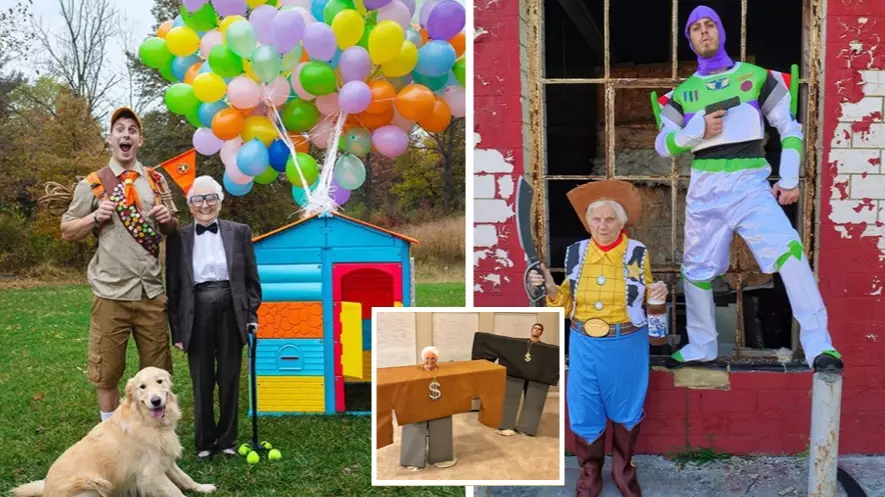 This Man And His 93-Year-Old Grandma Love Dressing Up Together 