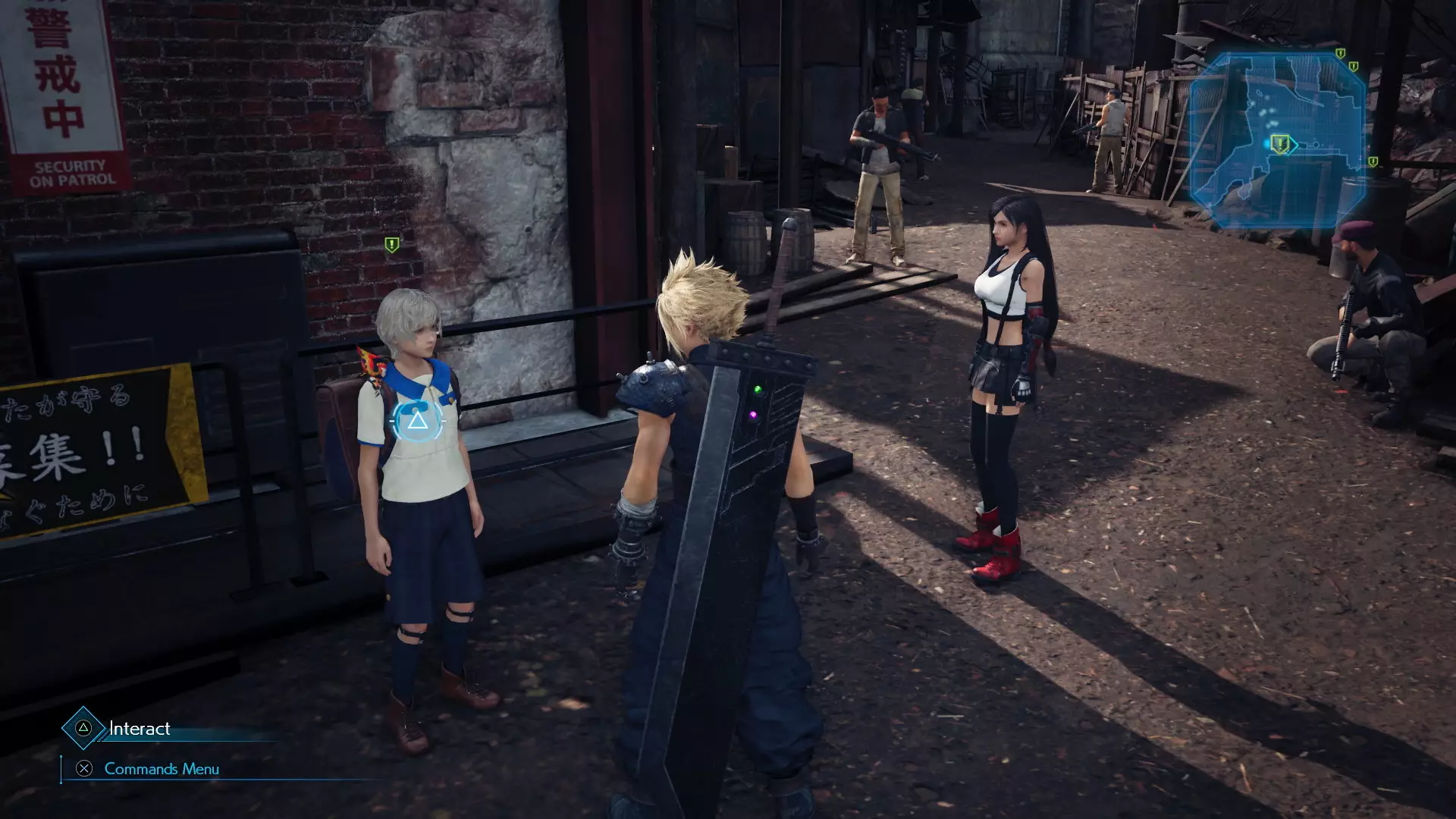 Chadley speaks to Cloud and Tifa /