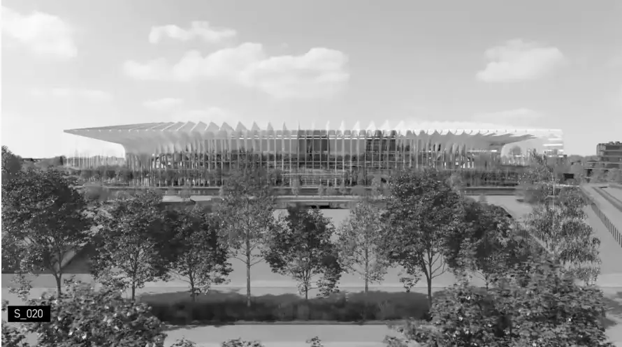 A stunning view of the exterior of the stadium. Image: YouTube