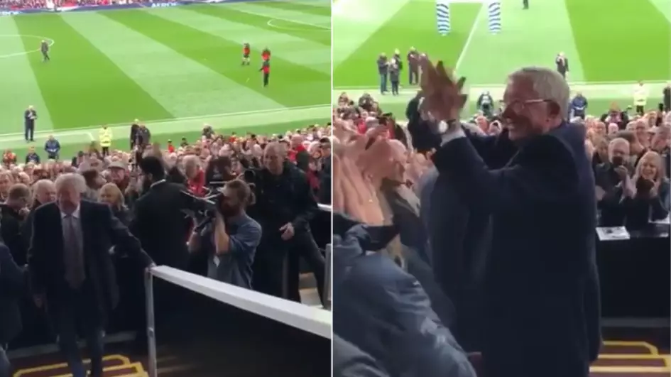 Sir Alex Ferguson's Reaction When He Receives Standing Ovation Is The Best Thing You'll See This Year 