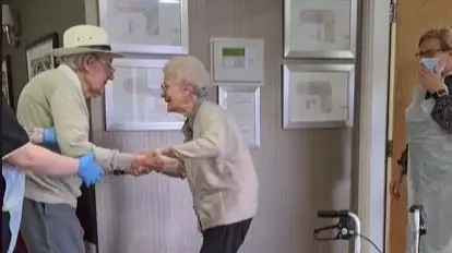 Married Couple Have Emotional Reunion After Becoming Residents At Same Care Home