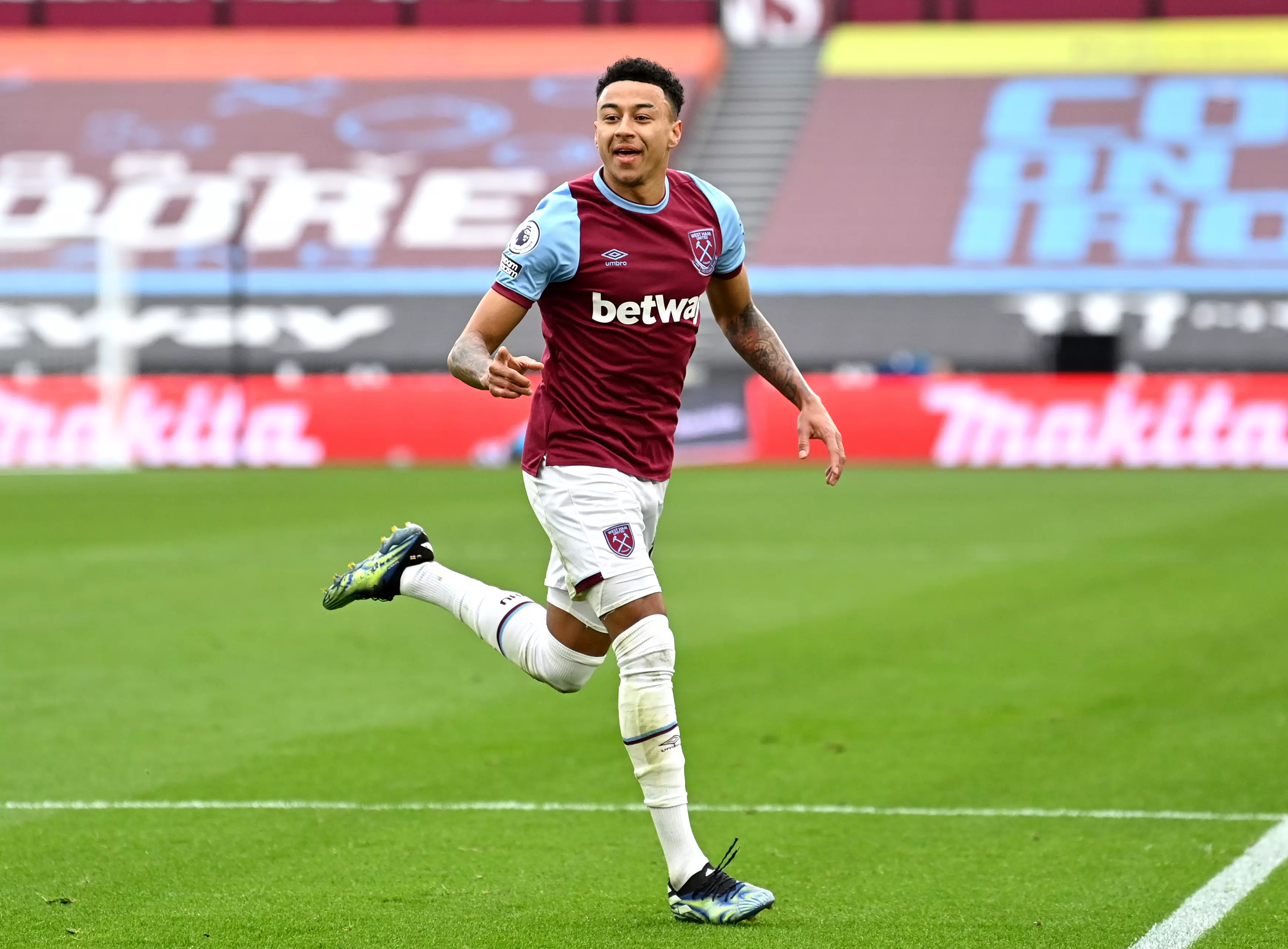 Lingard has been in brilliant form for West Ham. Image: PA Images