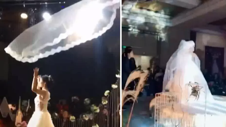 China’s New Wedding Trend Involves Flying Veils And It’s Extra AF 