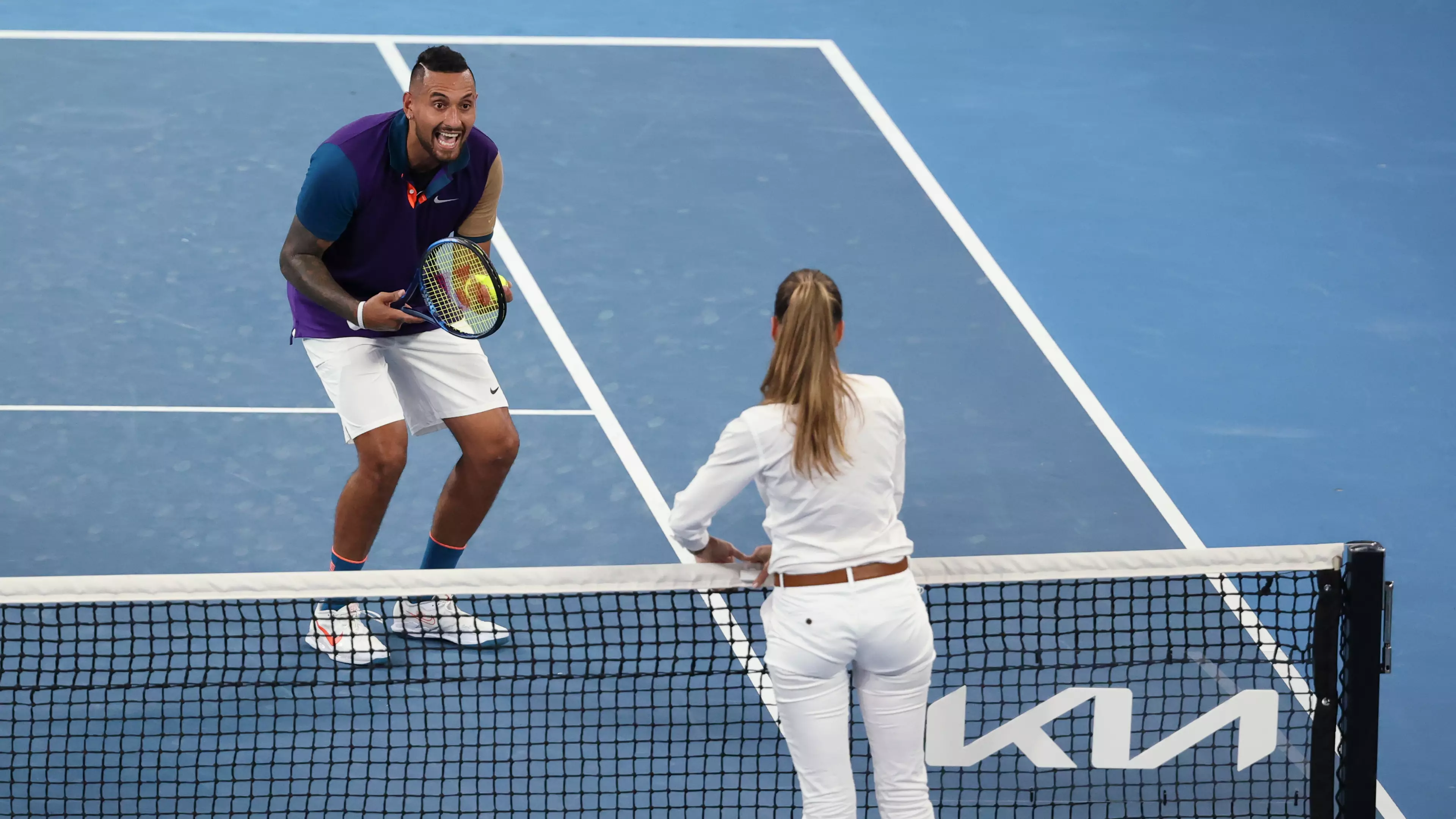 Nick Kyrgios Blows Up At Umpire After Net Technology Denies Him Two Aces In A Row