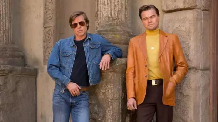 Pitt and Leonardo DiCaprio in Once Upon a Time... in Hollywood.