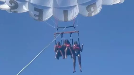 Woman Shares Video Of The Moment She 'Fell Off Harness' While Parasailing